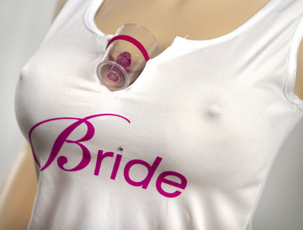 Bride's Shot Glass Tank Top - Shot Glasses Fit Perfectly