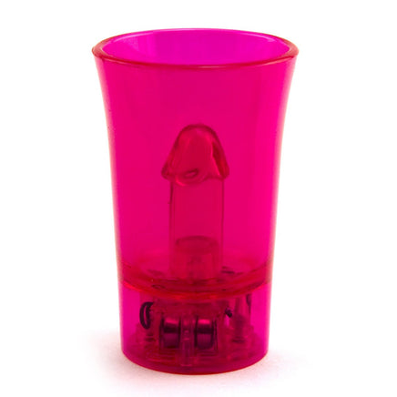 Pink Flashing Penis Shot Glass - Bachelorette.com Bachelorette Party Supplies