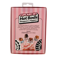 Hot Bod Cupcake Wrappers and Toppers Box Rear